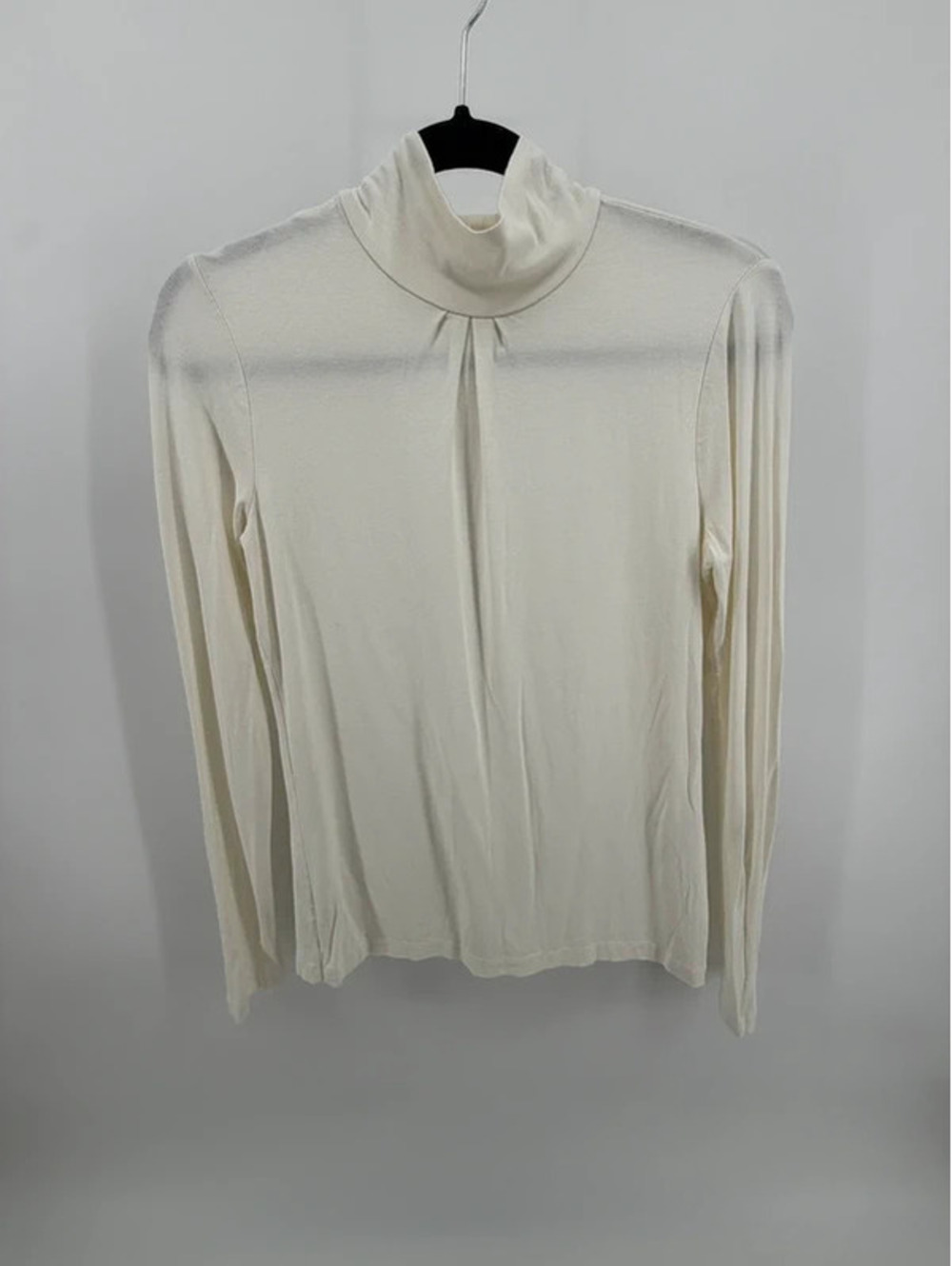 Talbots Women’s Small Ivory Turtleneck Long Sleeve Rayon Stretch Top